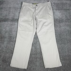 Lee Pants Men's 36x30 Beige Extreme Comfort Relaxed Fit Chino Stretch